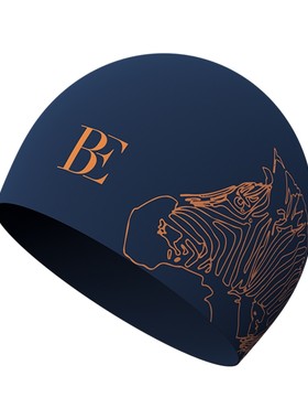BE成人泳帽舒适不勒头优质硅胶大号长短发通用游泳度假泳帽