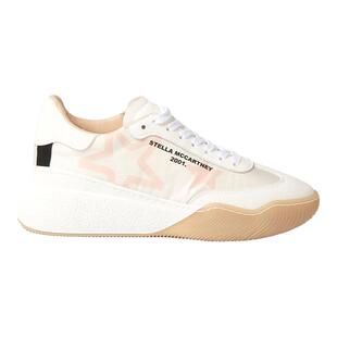 Stella McCartney/斯特拉女鞋圆头Loop星星印花系带运动鞋