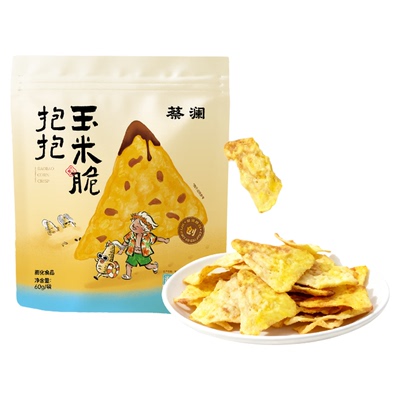 蔡澜花花世界玉米片非油炸零食