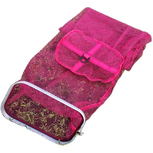 特价黑坑鱼护长方形涂胶鱼护网兜防挂速干装渔网兜折叠渔户渔护网