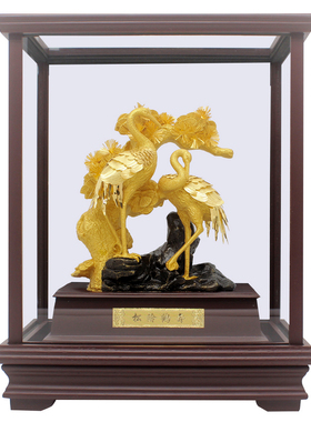 松龄鹤寿摆件老人生日贺寿礼品