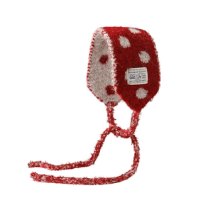 红色耳罩冬季女2025新款保暖针织耳包新年圣诞氛围感系带耳暖捂子