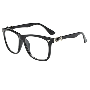 包邮新款复古黑框眼镜框男女韩版无镜片大框眼镜架框架潮人平光镜