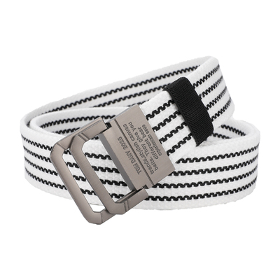 稻草人帆布腰带男士皮带双环扣女裤腰带工装青年学生韩版户外军训