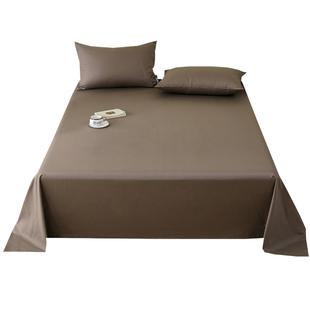 A类新疆长绒棉床单单件100%纯棉学生宿舍加厚全棉被单床罩三件套