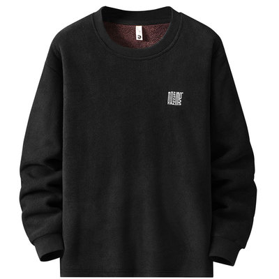 加厚双面绒颗粒绒打底衫卫衣长袖