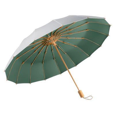 16骨钛银太阳伞超强防晒防紫外线雨伞女晴雨两用遮阳高颜值UPF50+