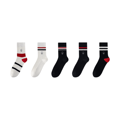 明星同款纯棉中筒袜防臭吸汗透气