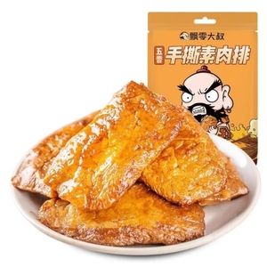 飘零大叔手撕素肉排85g素牛排辣条素鸡豆腐干解馋网红小零食散装