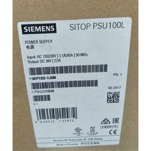 议价6EP1332-1LB00 SITOP PSU100L 24 V/2.5 A调节型电源6EP13321