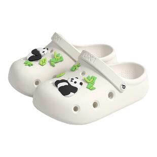 朴西夏季新款EVA亲子儿童洞洞鞋男女童厚底增高两穿可户外沙滩鞋