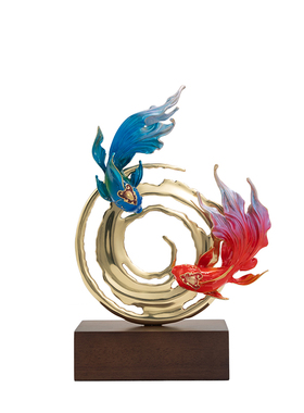 玄关铜摆件家居饰品轻奢