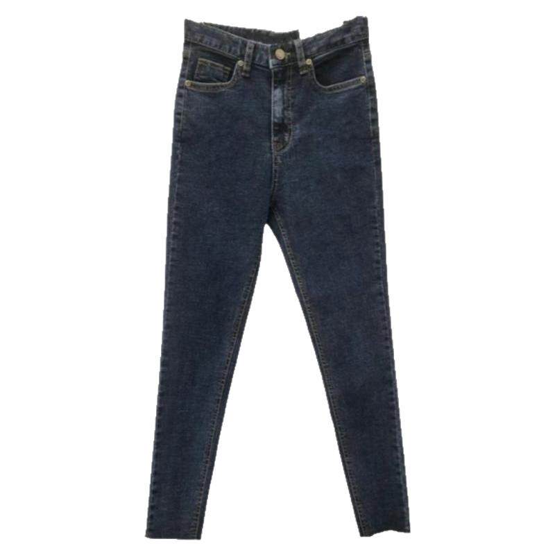 韩国东大门代购darimi2025秋高腰修身牛仔裤紧身显瘦加绒铅笔裤女
