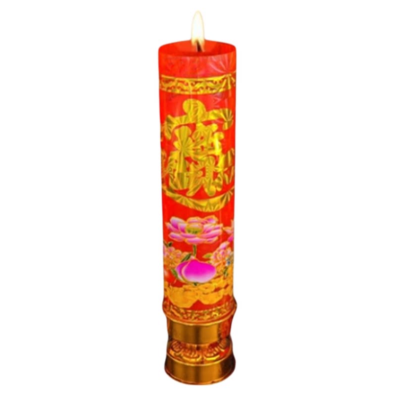 乔迁新居进伙防风斗烛灯喜庆结婚无烟红蜡烛家用中秋节过节搬新家