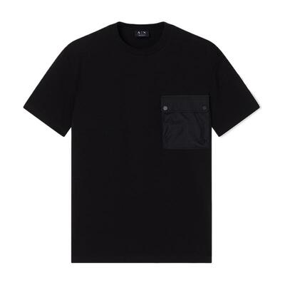 AX/阿玛尼男士圆领短袖贴袋T恤