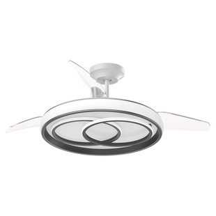 欧普照明隐形风扇客厅餐厅吊灯卧室简约现代电扇风扇灯旋风FS