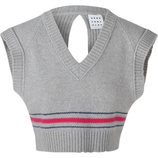 VVNK JANE PLUS春季新品“全羊毛纱线”合体V领背心女J311261603A