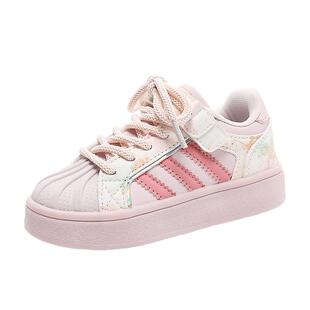 双星女童鞋子春秋款2026新款中大童儿童运动鞋女孩贝壳头德训板鞋