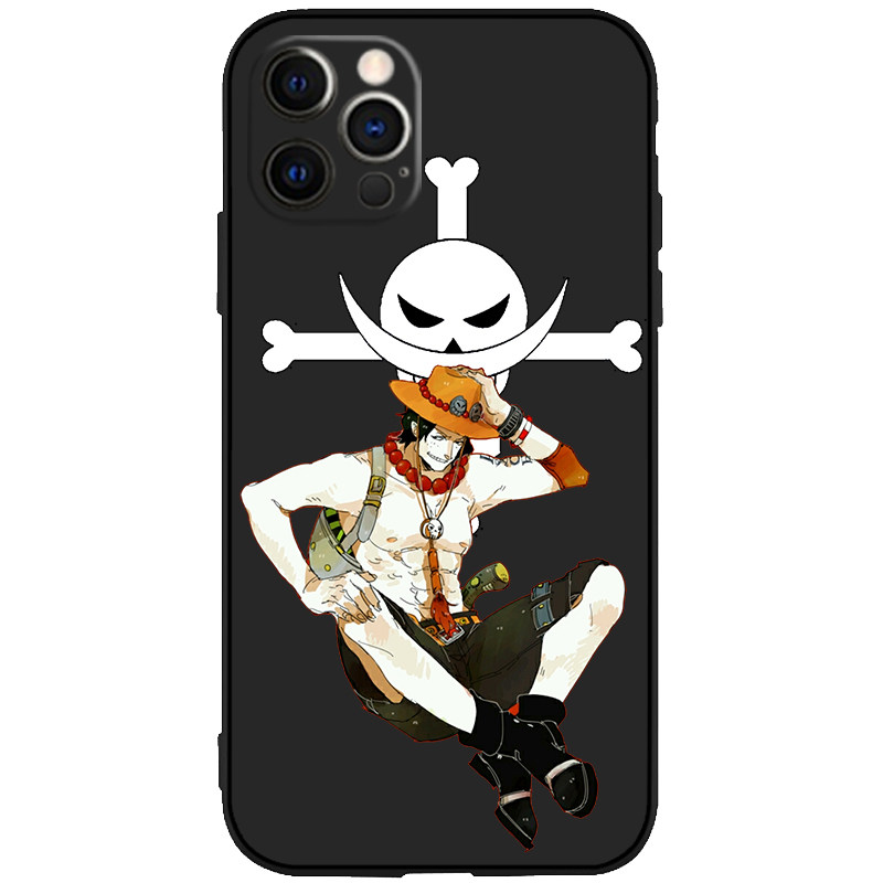 海贼王艾斯手机壳适用11 pro12 13 14 15 xs max软iPhoneSE液态硅胶8P动漫周边
