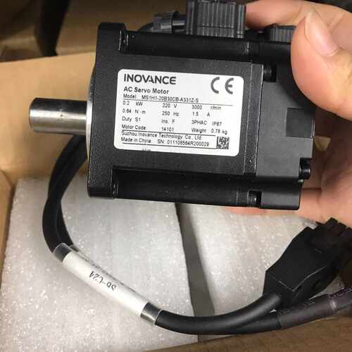 议价汇川伺服电机200w，单电机MS1H1-20B30CB-T3适用