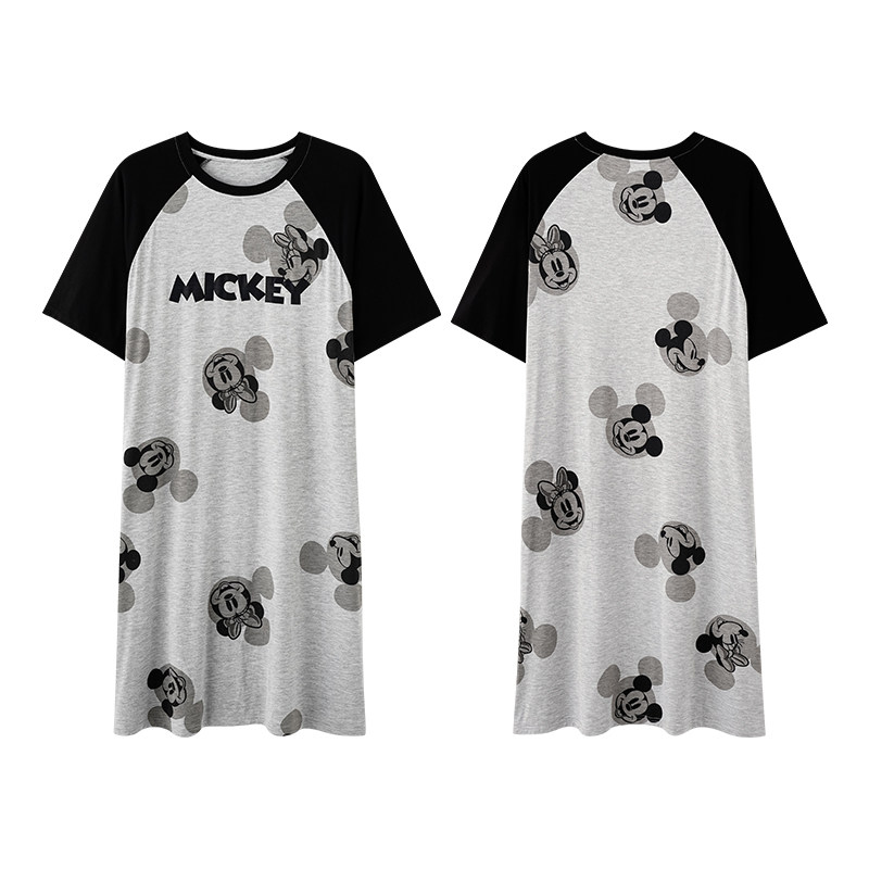 Disney/迪士尼套头睡裙女带胸垫舒适宽松冰丝凉感休闲家居服0080