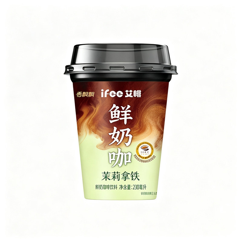 香飘飘艾啡鲜奶咖茉莉丝绒拿铁