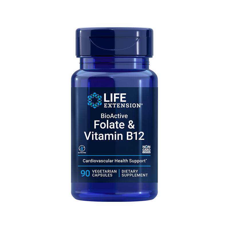 LifeExtension叶酸维生素B12