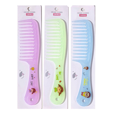 网红梳子ins风按摩大齿梳子加粗加厚宽齿果冻梳男女生通用旅行梳