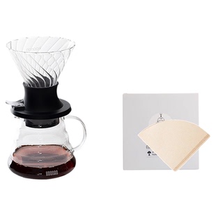 koonan玻璃聪明杯 手冲咖啡壶套装滤杯浸泡咖啡过滤器具滴浸泡茶