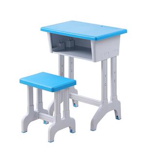 厂家直销校用中小学生塑料课桌凳子单人塑钢课桌椅组合培训班