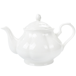 简约骨瓷纯白家用陶瓷北欧轻奢摩卡壶糖罐奶缸美式杯碟咖啡具套装