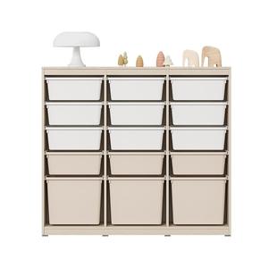 hanssem汉森儿童玩具柜实木宝宝置物架北欧蒙氏储物收纳柜绘本架