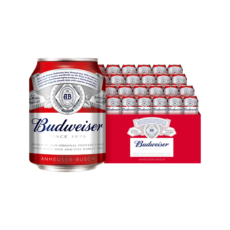 Budweiser/百威啤酒255ml*24听