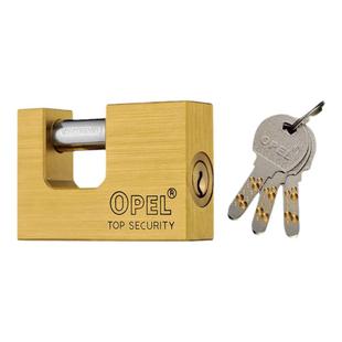 矩形横开挂锁铜锁户外防水防锈锁子大门锁家用车厢仓库锁防撬锁头