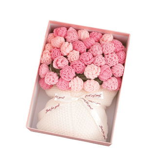 成品生日礼物结婚礼物送新娘闺蜜实用订婚红玫瑰花束毯子高档礼盒