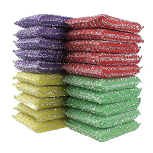 洗碗海绵百洁布洗碗布家用厨房刷碗钢丝棉双面清洁海绵块擦锅神器