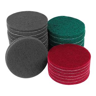 植绒百洁布工业用圆形5寸拉丝打磨除锈清洁加硬加厚2寸3工具磨头