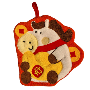 可爱小马擦手巾挂式家用超强吸水速干卫生间手帕厨房抹布2026新款