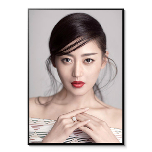 张天爱海报演员美女明星写真高清照片宿舍壁纸简约相框装饰挂贴画