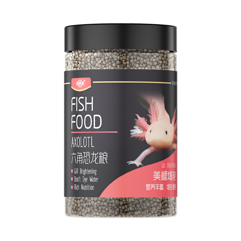 六角恐龙鱼饲料美西螈红虫鱼食金鱼鱼粮观赏鱼饲料下沉锦鲤鱼饲料