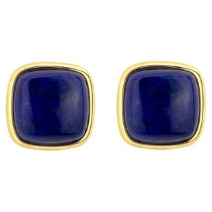 【紫罗兰正版】蓝感S925纯银耳钉女高级感青金石耳饰潮生日礼物