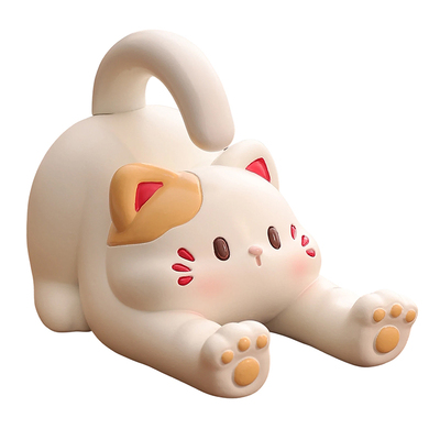 可爱治愈系猫咪手机支架摆件