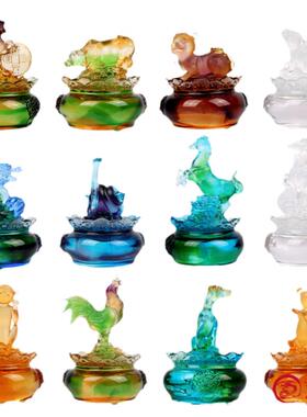 琉璃印章同学聚会生日礼品摆件