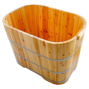 新中式小户型成人泡澡木桶家用大人洗澡桶泡浴桶全身泡澡盆儿童浴