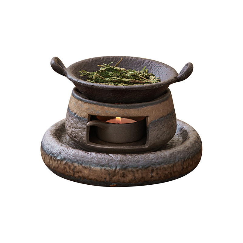榜盛日式香薰炉蜡烛干烧小众高级熏香炉温茶烤茶炉雪松隔火烘烤炉