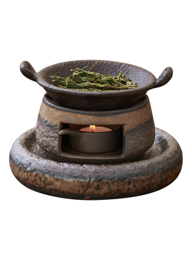 榜盛日式香薰炉蜡烛干烧小众高级熏香炉温茶烤茶炉雪松隔火烘烤炉