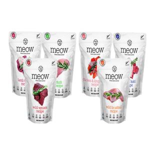 新西兰进口meow冻干猫粮主食负鼠鳕鱼无谷增肥营养全价成幼猫粮