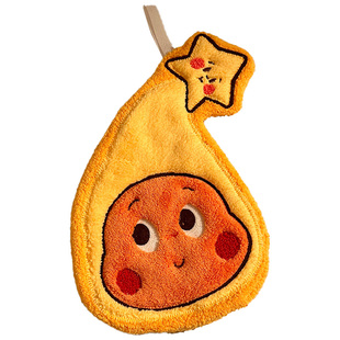 可爱卡通擦手巾挂式吸水方巾卫生间浴室洗手小毛巾搽手帕厨房抹布