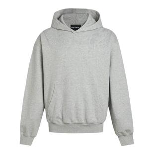 Without Me/REBELTOREBEL 短宽Boxy版型进口双面布420G雪花灰卫衣