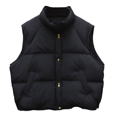 立领羽绒马甲外套白鸭绒秋冬坎肩